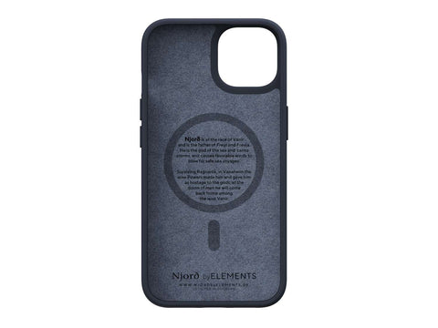 Salmon Leather MagSafe Case - Vindur | Dark Grey
