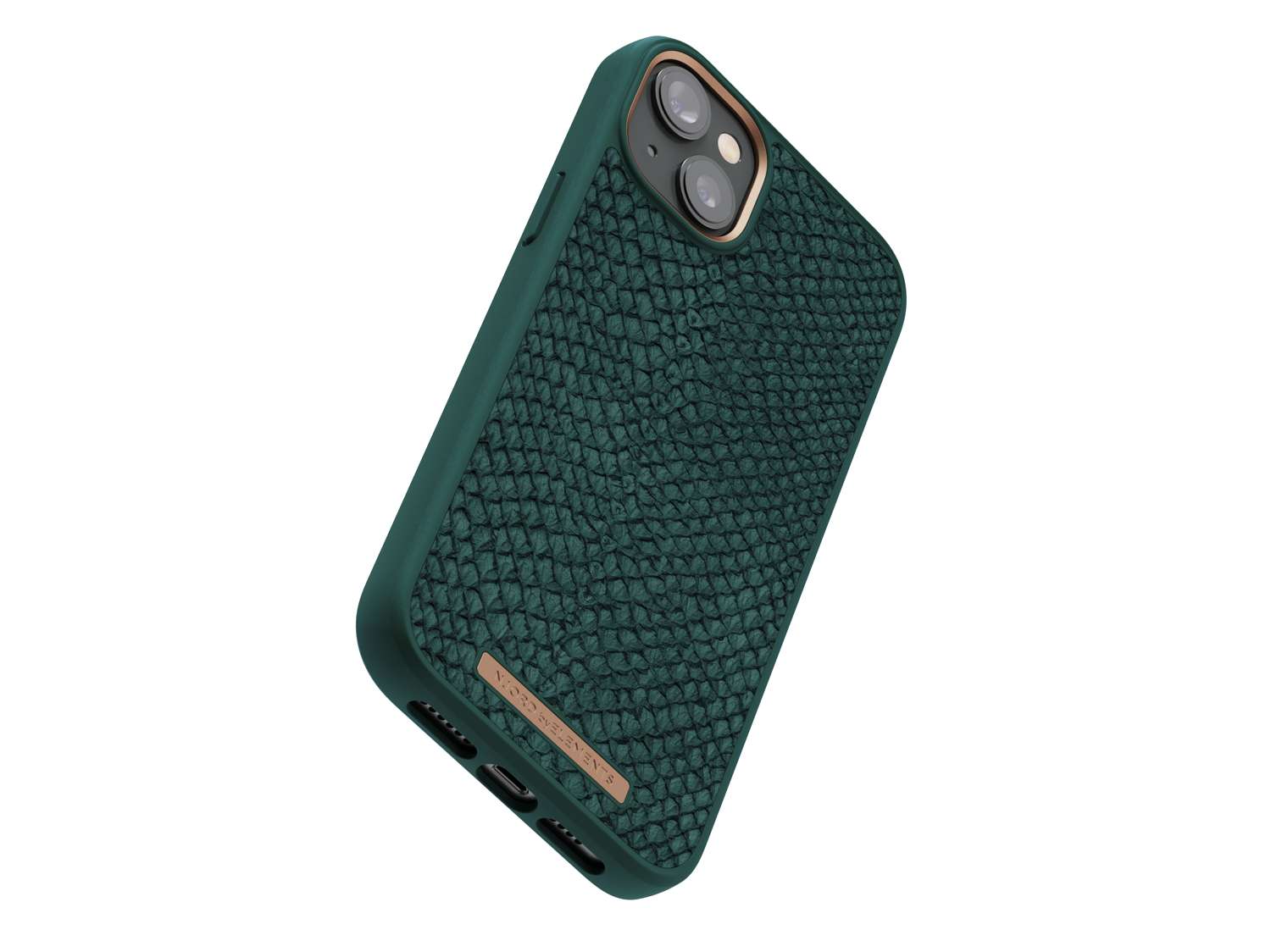 Salmon Leather MagSafe Case - Jord | Dark Green