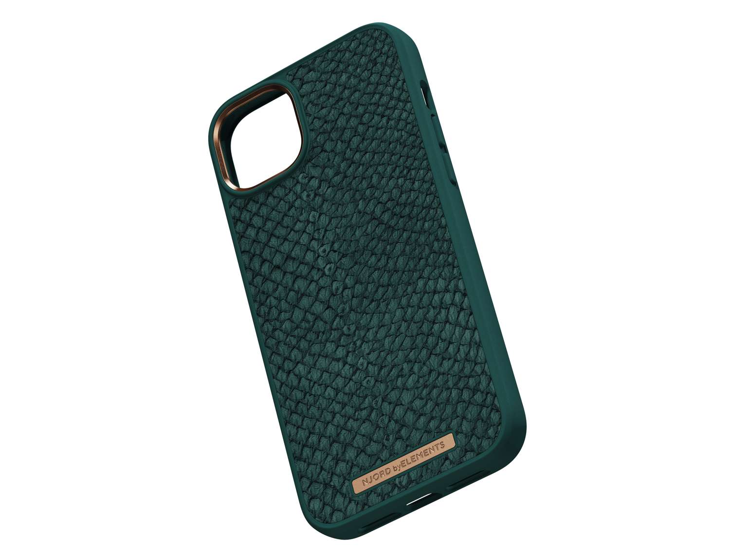 Salmon Leather MagSafe Case - Jord | Dark Green