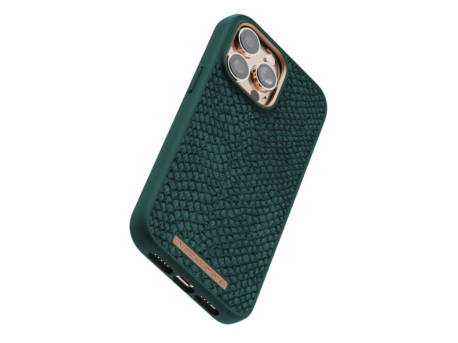 Salmon Leather MagSafe Case - Jord | Dark Green