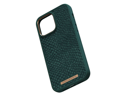 Salmon Leather MagSafe Case - Jord | Dark Green
