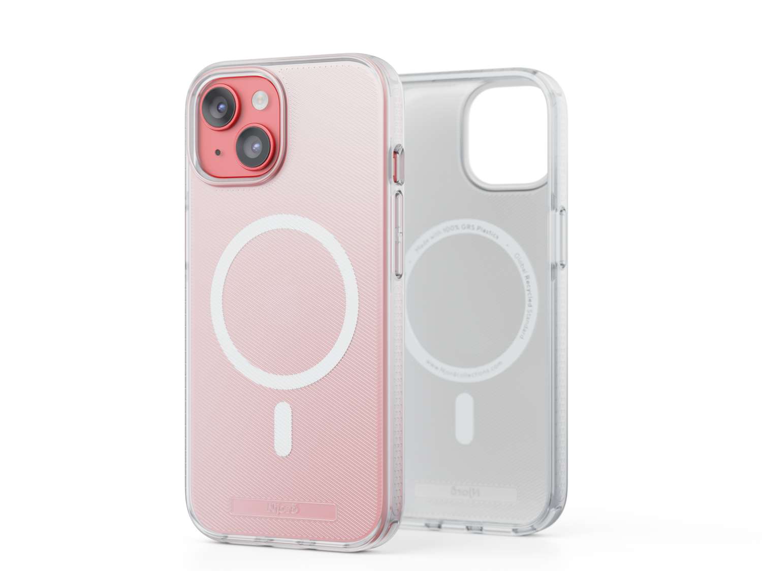 Pink Clear MagSafe iPhone 15 Pro Max case