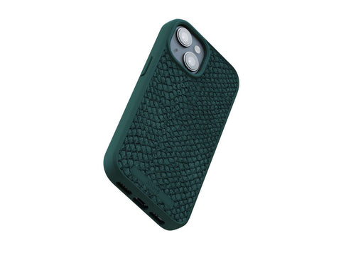 Salmon Leather Magsafe Case - Green