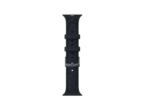 Salmon Leather Watch Strap - Vindur|Dark Grey