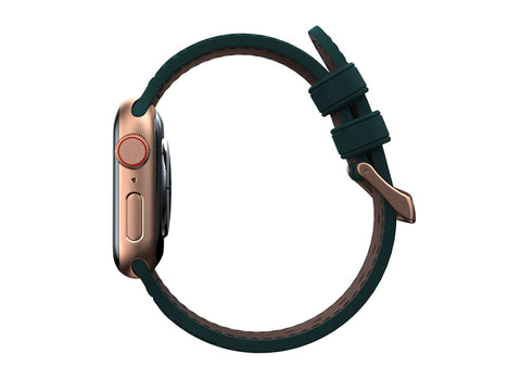 Salmon Leather Watch Strap - Jörð|Dark Green