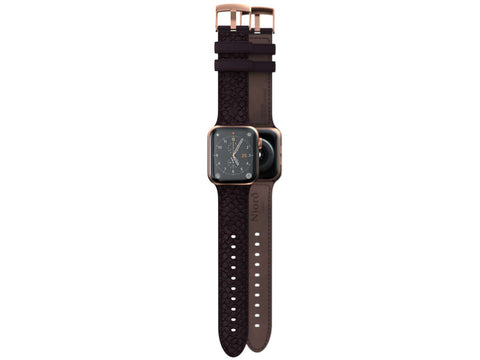 Salmon Leather Watch Strap - Eldur|Rust