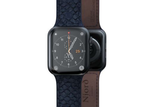 Salmon Leather Watch Strap - Vatn|Petrol