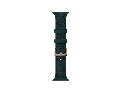 Salmon Leather Watch Strap - Jörð|Dark Green