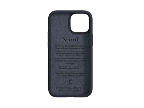 Salmon Leather MagSafe Case - iPhone 13 - Vindur | Dark Grey