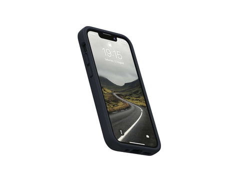 Salmon Leather MagSafe Case - iPhone 13 - Vindur | Dark Grey