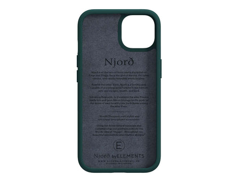 Salmon Leather MagSafe Case - iPhone 13 - Jörð|Dark Green