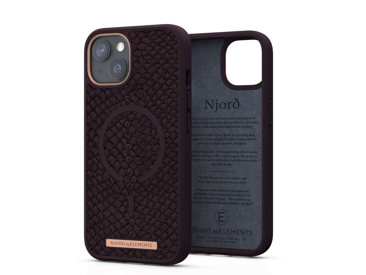 Salmon Leather MagSafe Case - iPhone 13 - Eldur|Rust