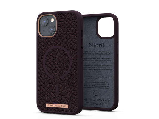 Salmon Leather MagSafe Case - iPhone 13 - Eldur|Rust 1500