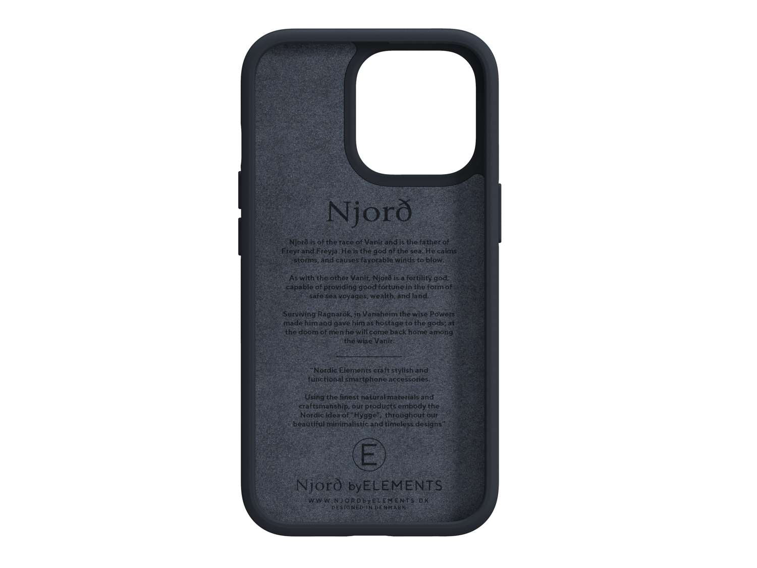 Salmon Leather MagSafe Case - iPhone 13 - Vindur | Dark Grey