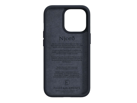Salmon Leather MagSafe Case - iPhone 13 - Vindur | Dark Grey
