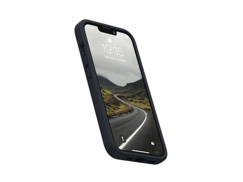 Salmon Leather MagSafe Case - iPhone 13 - Vindur | Dark Grey