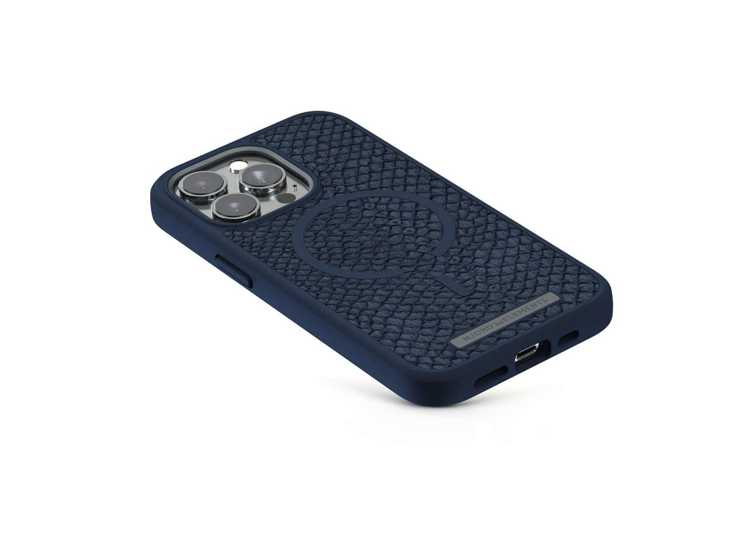 Salmon Leather MagSafe Case - iPhone 13 - Vatn | Petrol