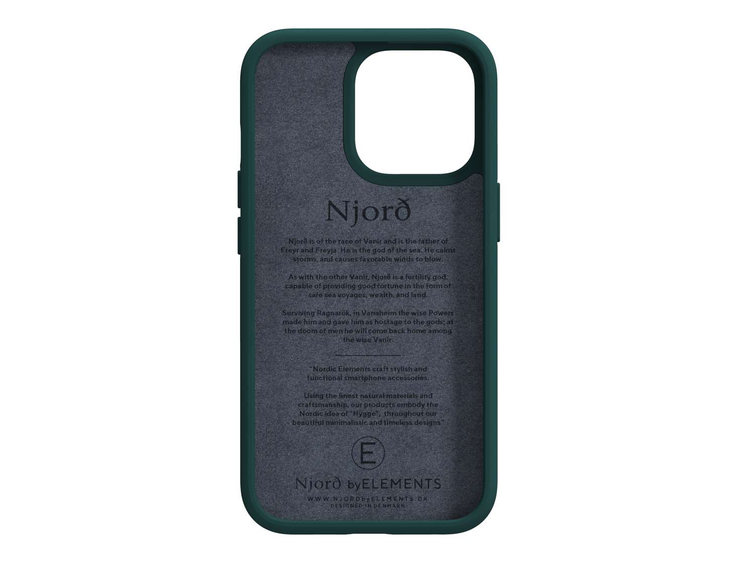 Salmon Leather MagSafe Case - iPhone 13 - Jörð|Dark Green