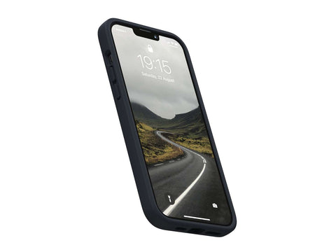 Salmon Leather MagSafe Case - iPhone 13 - Vindur | Dark Grey