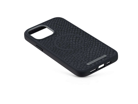 Salmon Leather MagSafe Case - iPhone 13 - Vindur | Dark Grey